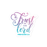 Trust In The Lord Purple Blue Bubble-free Stickers