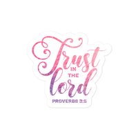 Trust In The Lord Christian Bible Verse Bubble-free Stickers