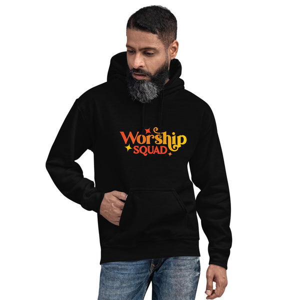 Worship Squad Red Christian Quote Unisex Hoodie