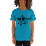 The Battle Is Not Yours But God's Bible Verse Short-Sleeve Unisex T-Shirt