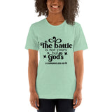 The Battle Is Not Yours But God's Bible Verse Short-Sleeve Unisex T-Shirt