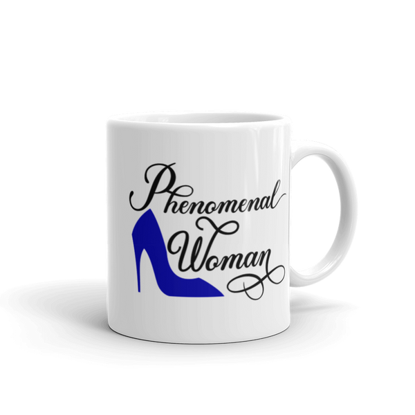 Phenomenal Woman High Heel White Glossy Mug