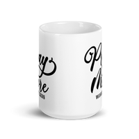 Pray More Worry Less White Glossy Mug